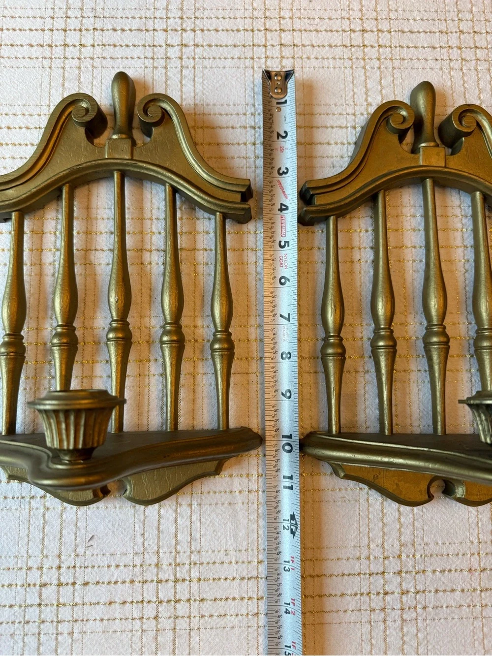 2 vintage Homeco wall sconces